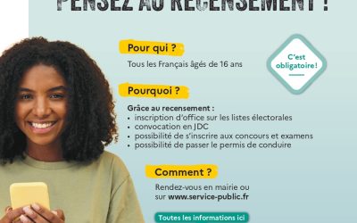 Bientôt 16 ans ? Pensez au recensement !